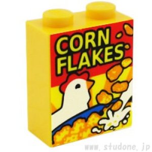 1x2x2ブロック（シリアル ボックス・チキン・CORN FLAKES）