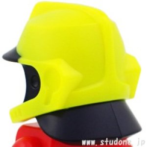 画像2: ファイア ヘルメット・TYPE2(ネオンイエロー) (2)