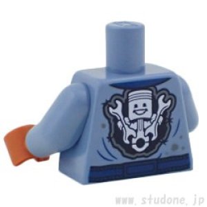 画像2: トルソー（カバーオール サンドブルー・ピストン/レンチ バックプリント） (2)