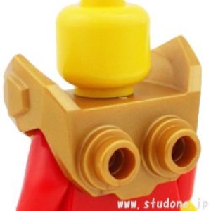 画像2: ブレストプレートアーマー・ポインテッド ショルダー(パールゴールド) (2)