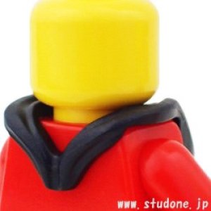 画像2: フード・フォールデッド(ブラック/マジェンタ) (2)