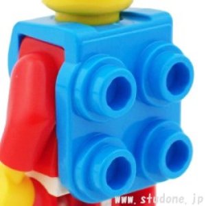 画像2: ネックブラケット・ハーネス/4バックスタッド(ダークアジュール) (2)