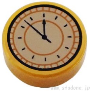 ラウンド1x1タイル（クロック）