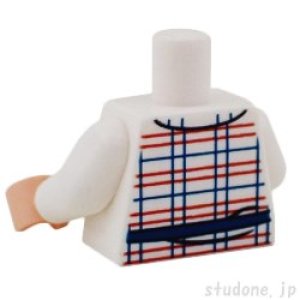 画像2: トルソー(レッド/ブルーチェック シャツ・ベルト・ポシェット) (2)