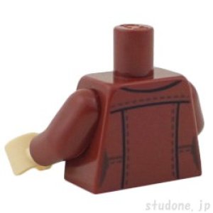 画像2: トルソー(レザージャケット レディッシュブラウン・スカーフ タン) (2)