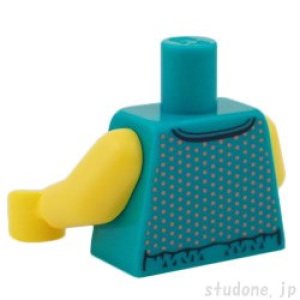 画像2: トルソー(シャツ ダークターコイズ・ダークピンク ドット) (2)