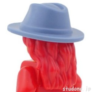 画像2: ヘア(レッド・カーボーイハット/サンドブルー) (2)
