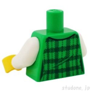 画像2: トルソー(ネルシャツ/ブライトグリーン・Tシャツ/ホワイト) (2)