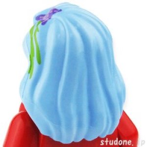 画像2: ヘア13-009（ブライトライトブルー・スターフィッシュDP） (2)