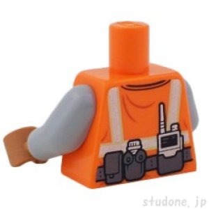 画像2: トルソー(セーフティベスト オレンジ・リフレクティブ クロス・無線) (2)