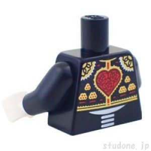 画像2: トルソー(ボレロ ジャケット ブラック・ゴールドトリム/スケルトン トルソー・ハート) (2)