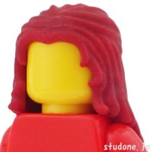 画像2: ヘア45-003(ダークレッド) (2)