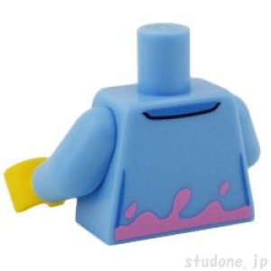 画像2: トルソー（ジャケット ブライトライトブルー・ボウタイ・ブライトピンク スプロッチ） (2)