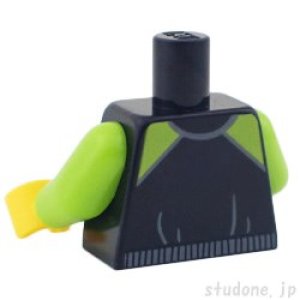 画像2: トルソー（ジャケット ブラック/ライム） (2)