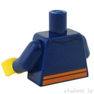 画像2: トルソー(ジャンプスーツ ダークブルー・オレンジ ストライプ・IDバッジ) (2)