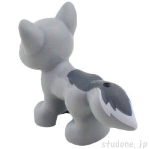 画像2: キツネ(ライトブルーイッシュグレー) (2)