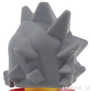 画像2: フラット・チン プロテクター スパイク ヘルメット(ダークブルーイッシュグレー) (2)