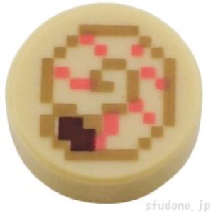 ラウンド1x1タイル（オウムガイ ピクセル）