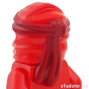 画像2: 忍者頭巾・TYPE4（レッド/ダークレッド・アジアンシンボル・カイ） (2)