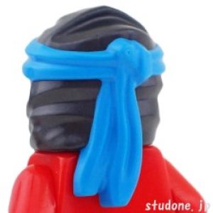 画像2: 忍者頭巾・TYPE4(パールダークグレー/ダークアジュール・ニャー) (2)