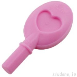 画像2: フレンズ・ハンドミラー/ハート(ブライトピンク) (2)