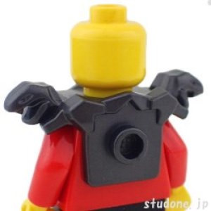 画像2: スネークショルダー・チェーンメイル（パールダークグレー） (2)