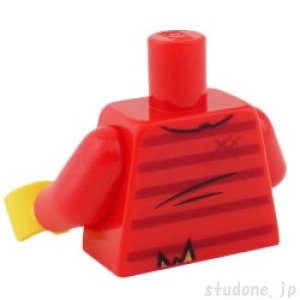 画像2: トルソー(タタード シャツ レッド ストライプ・胸毛) (2)