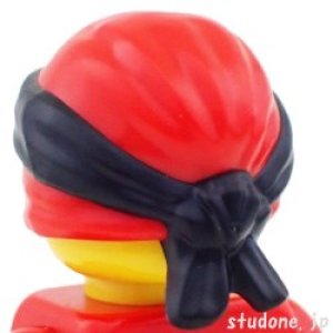 画像2: 忍者帽・鉢巻(レッド/ブラック) (2)