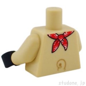 画像2: トルソー(バンダナ レッド/ホワイト サークル) (2)