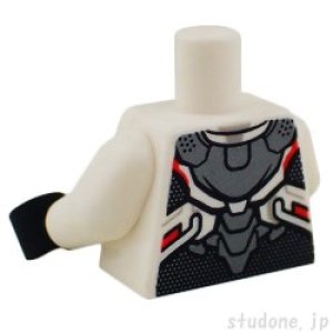 画像2: トルソー(アベンジャーズ・ブラック アーマー・シルバー ドット/レッド トリム) (2)