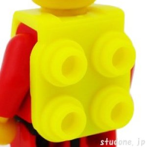 画像2: ネックブラケット・ハーネス/4バックスタッド(ネオンイエロー) (2)