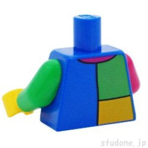 画像2: トルソー(ジャケット ブルー/ブライトライトオレンジ/ブライトグリーン パネル) (2)