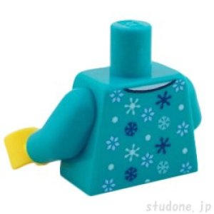 画像2: トルソー(パジャマ ダークターコイズ・スノーフレーク) (2)