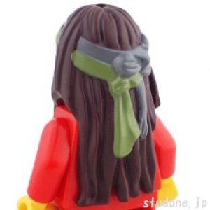 画像3: ヘア234(ダークブラウン・バンダナ/羽) (3)