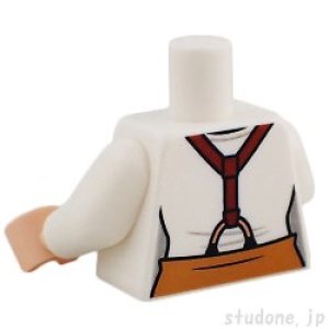 画像2: トルソー（シャツ ホワイト・サスペンダー・パンツ ミディアムヌガー） (2)