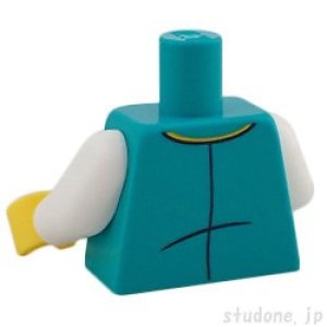 画像2: トルソー（ベスト ダークターコイズ・タイ ブライトライトオレンジ・ゴールド バッジ） (2)