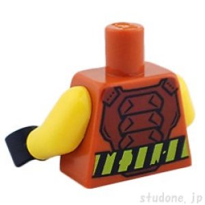 画像2: トルソー（チェスト プロテクター・ベルト ブラック/ライム） (2)