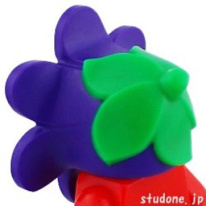 画像2: フラワーヘッドギア(ダークパープル) (2)