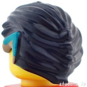 画像2: ヘア39-006（ブラック/ミディアムヌガー/ダークターコイズ） (2)