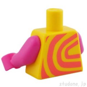 画像2: トルソー(ドレス イエロー・スワール コーラル) (2)