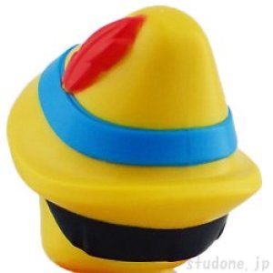 画像2: ヘア(ブラック・モールド ハット イエロー・レッド フェザー) (2)