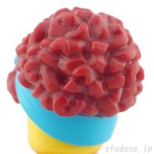 画像2: ヘア083(ダークレッド/リボン ダークターコイズ) (2)