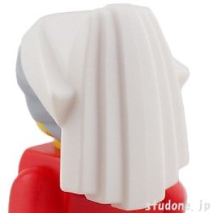 画像2: ヘア(ライトブルーイッシュグレー・ナースキャップ/ホワイト) (2)