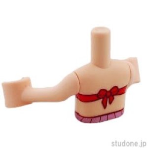 画像2: ミニドール/トルソー（ライトヌガー・トップ ビキニ レッド） (2)