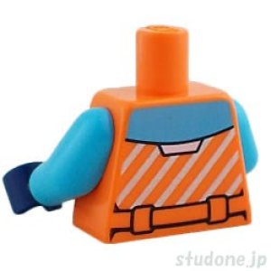 画像2: トルソー(ジャケット オレンジ・パネル/ポケット ミディアムアジュール) (2)