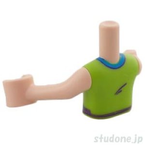 画像2: ミニドール/トルソー（ライトヌガー・ジャケットベスト ライム・シャツ ダークアジュール） (2)