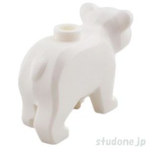 画像2: クマ・スタッド(ホワイト) (2)