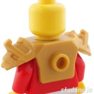 画像2: ショルダーパッド アーマー バックスタッド(パールゴールド) (2)