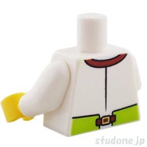 画像2: トルソー（シャツ ホワイト・エプロン ライム） (2)