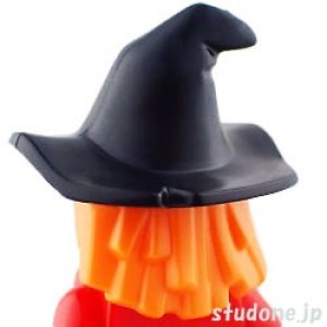 画像2: ヘア(ウィッチハット/ブラック・ヘア/オレンジ) (2)